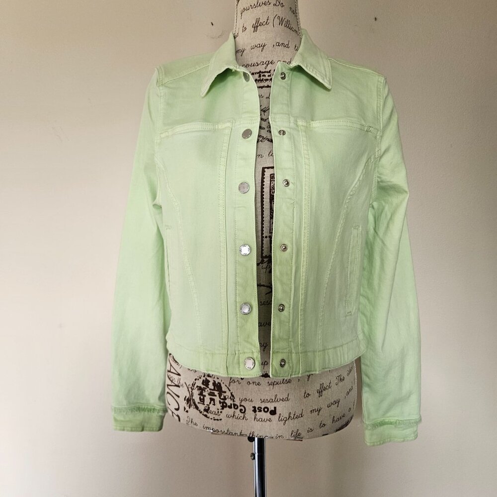 Lime Green Denim Jacket